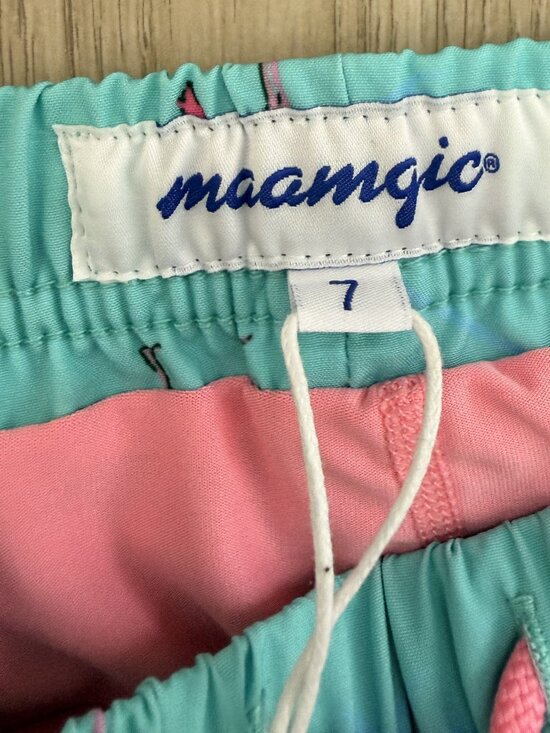 Maamgic Boys Swim Shorts Pink Pineapple Palm Tree Mesh Lining New With Tag 7 - Picture 5 of 7